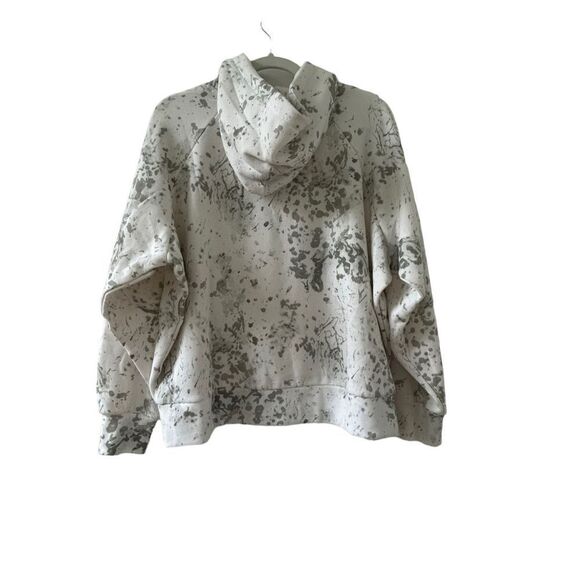 All Saints Portland Talon Hoodie Printed Sweatshirt Unisex White Gray Size Small - Picture 2 of 7